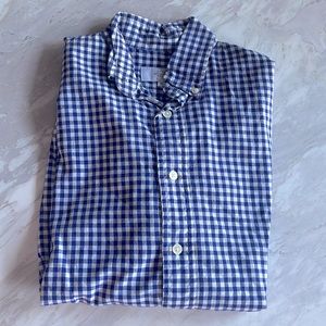 Jack Spade Mens’ Blue & White Gingham Button Down Shirt